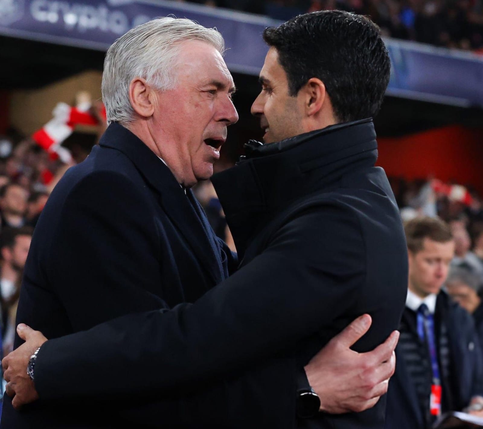 Two men hugging each other

AI-generated content may be incorrect.